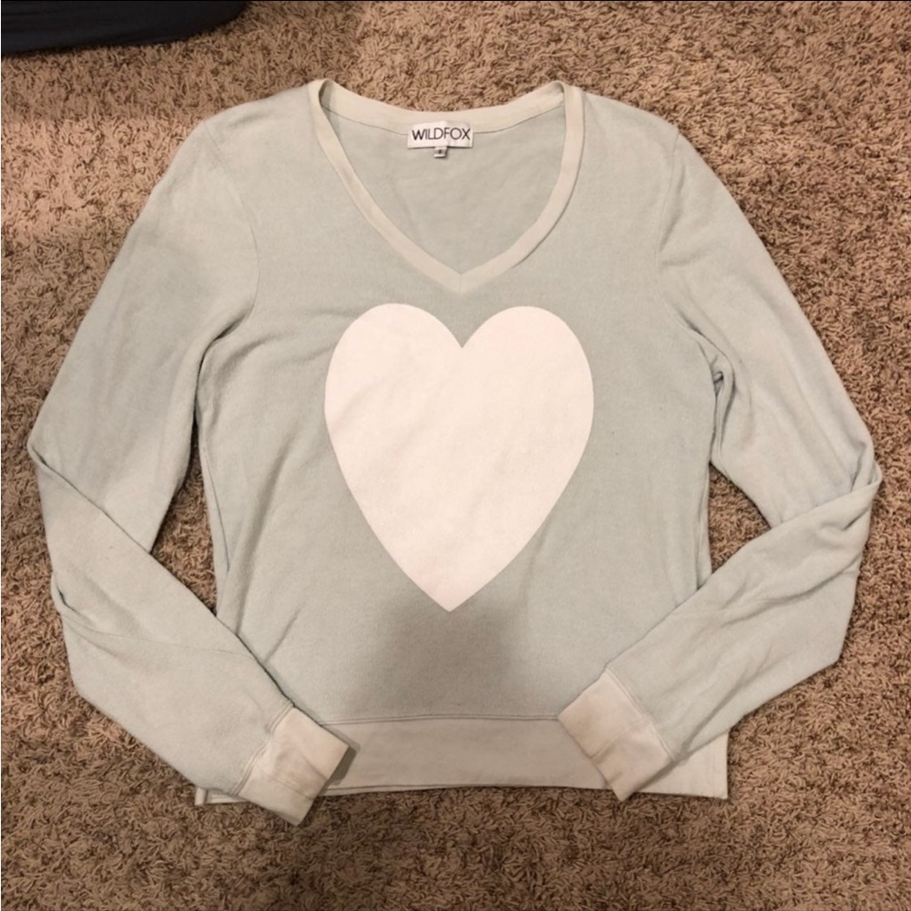 Wildfox Sparkle Heart Jumper - Picture 2 of 7